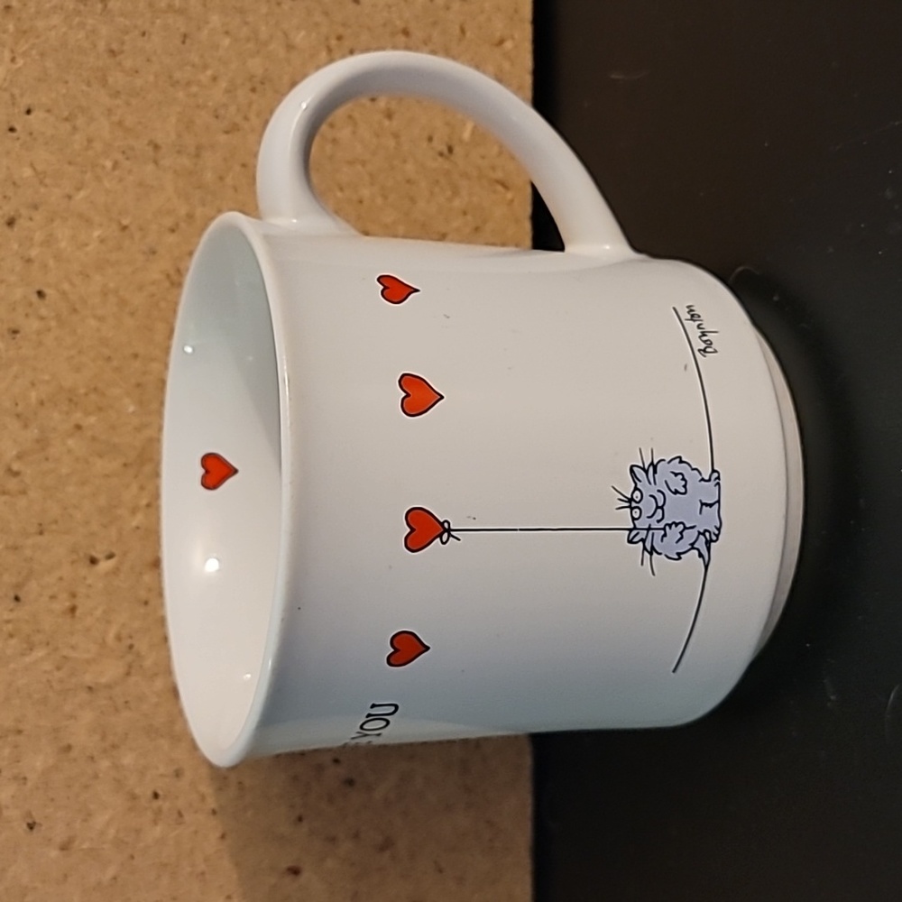 Vintage "Love You" Graphic Coffee Cup Mug